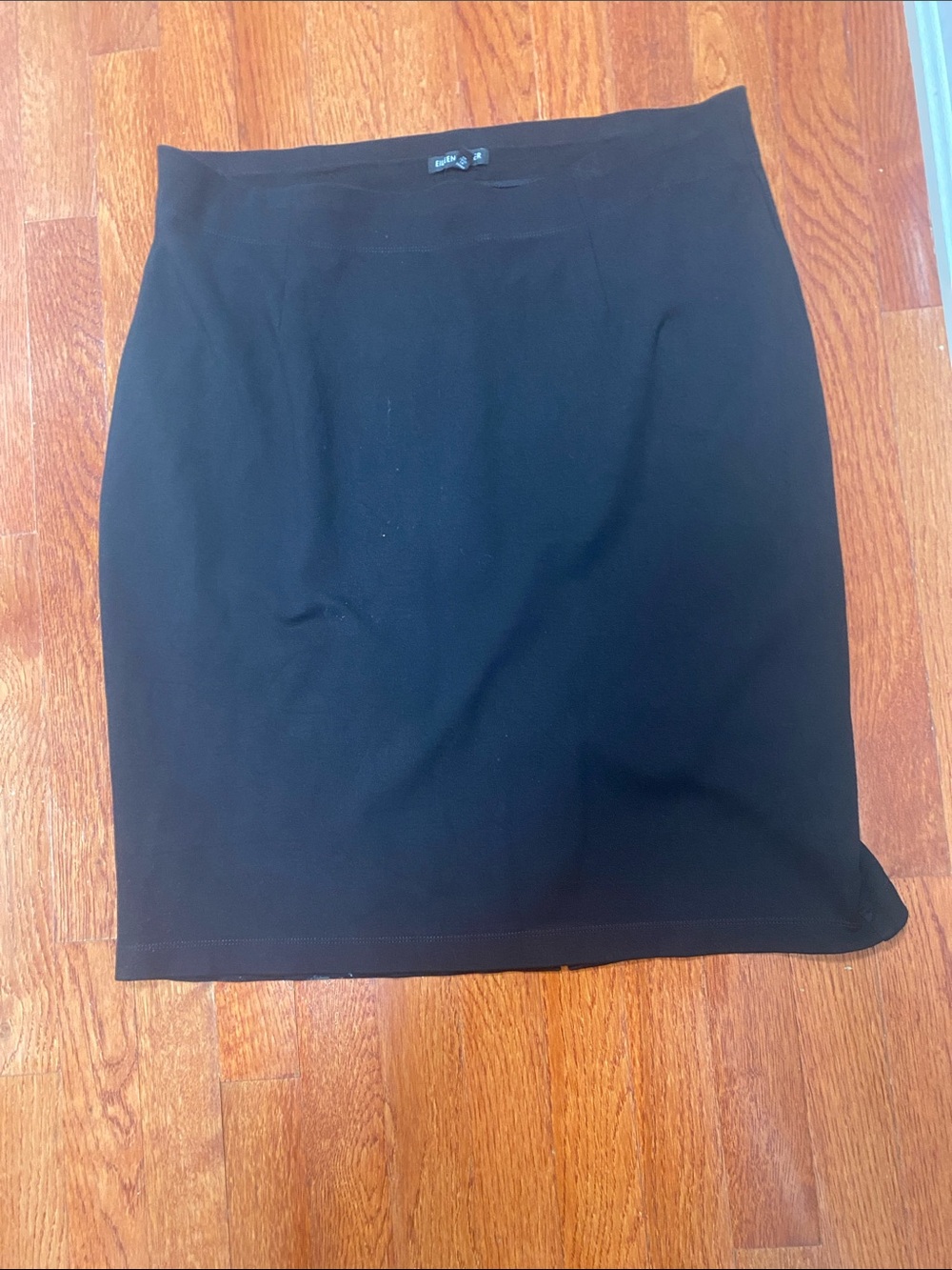 Eileen Fisher Black Stretch Pencil Skirt